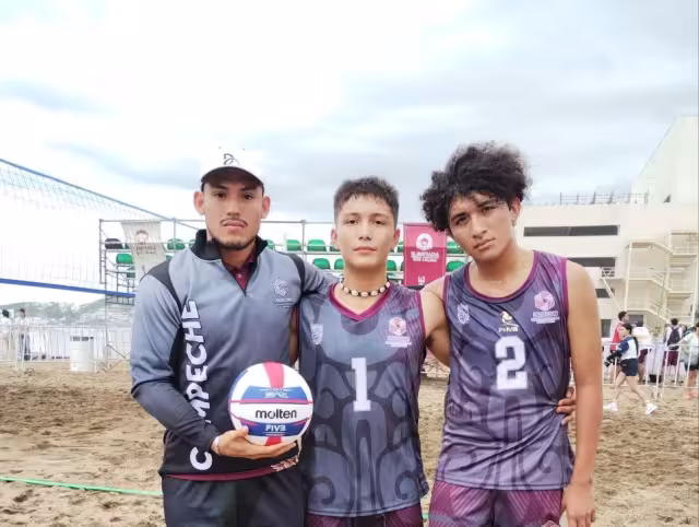 Campeche inicia participación en Olimpiada CONADE 2025 con victoria en voleibol de playa