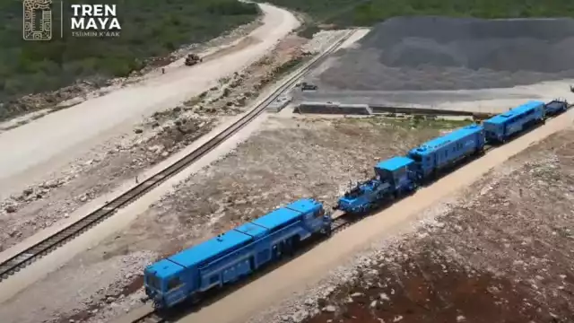 La maquinaria servirá para el Tramo 3 del Tren Maya