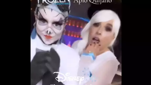 Apio Quijano se disfraza de la princesa Elsa de Disney Apio Quijano se disfraza de la princesa Elsa de Disney
