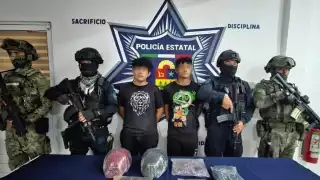 Los presuntos delincuentes fueron puestos a disposición del Ministro Público del Fuero Común