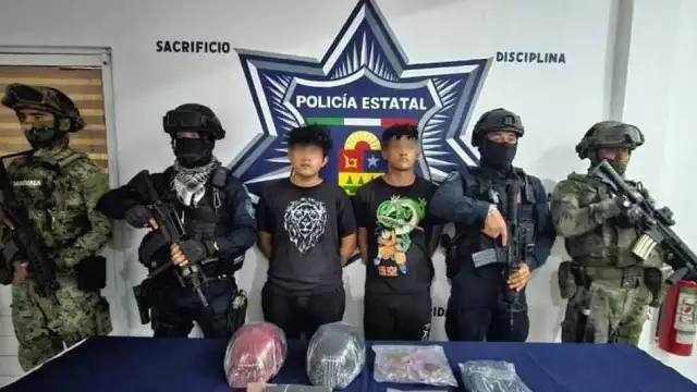 Los presuntos delincuentes fueron puestos a disposición del Ministro Público del Fuero Común