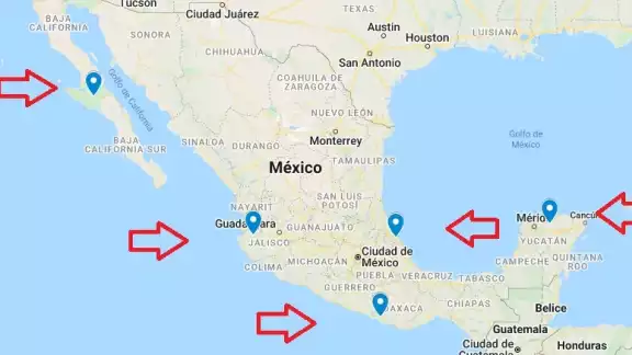 México se prepara para enfrentar una larga lista de huracanes en 202 y estas son las zonas más afectadas