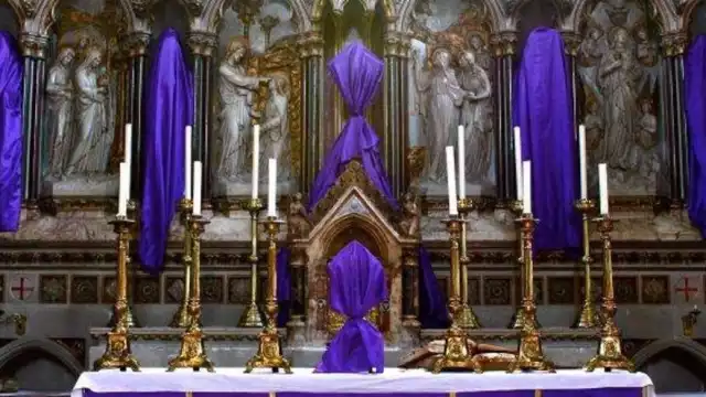 ¿Por qué se cubren las imágenes religiosas durante la Semana Santa?