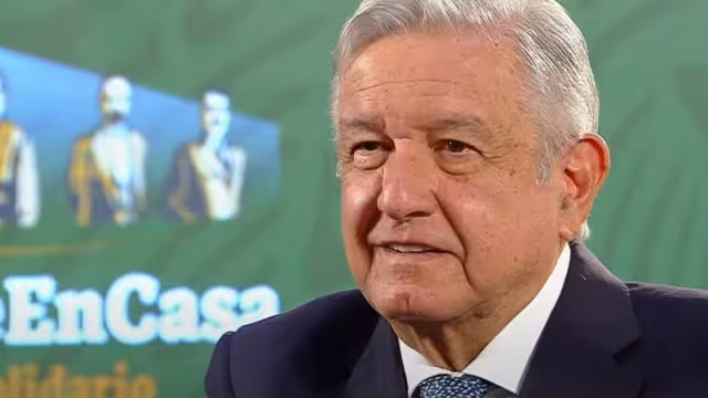 El presidente, durante su conferencia matutina de prensa