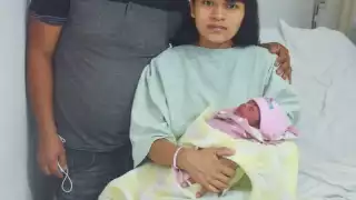 El nacimiento ocurrió a 27 minutos después de la media noche