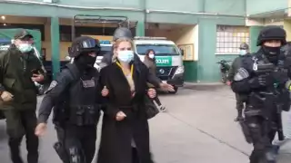 Jeanine Áñez en custodia policial