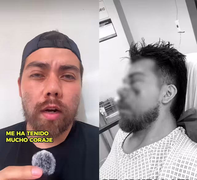 En los videos donde ha difundido su caso, compartió imágenes de las lesiones causadas por la agresión