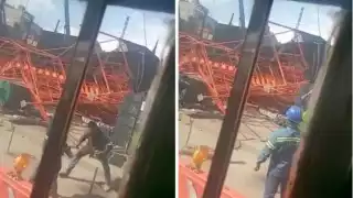 El hecho se registró a la altura de Periférico durante los trabajos de reconstrucción por lo que no se descartan constructores lesionados.