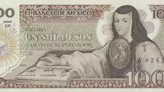 El billete de mil pesos de Sor Juana Inés de la Cruz de 1985, podrá ser vendido a un costo de 989 pesos