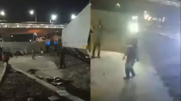 Entre gritos y disparos, Guardia Nacional desaloja a migrantes en Ciudad Juárez