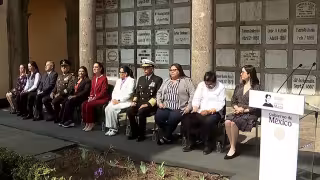 Claudia Sheinbaum encabeza el evento "Bicentenario del Natalicio de Margarita Maza"