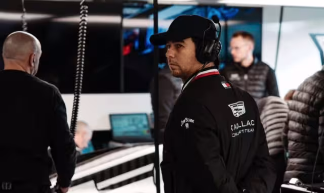 Checo Pérez con Cadillac