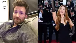 Chris Evans fue cuestionado sobre Shakira y su reciente truene con el futbolista del Barcelona, Gerard Piqué
