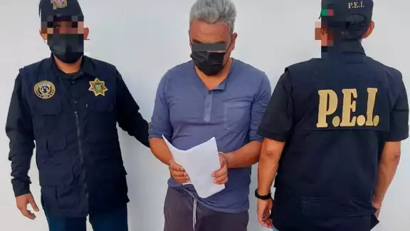 El hombre fue entregado a las autoridades de Pachuca, Hidalgo El hombre fue entregado a las autoridades de Pachuca, Hidalgo