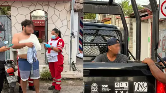 Con apoyo y ánimo de los testigos, un hombre mantuvo inmovilizado en la vía pública al posible delincuente, hasta la llegada de las autoridades Con apoyo y ánimo de los testigos, un hombre mantuvo inmovilizado en la vía pública al posible delincuente, hasta la llegada de las autoridades