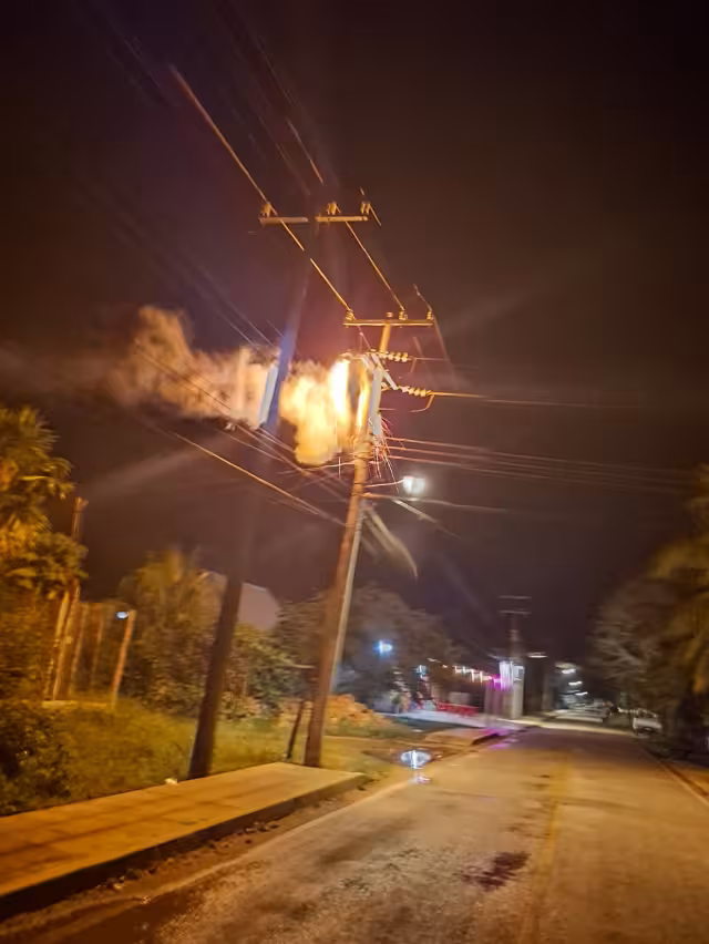 El mal tiempo afecta el cable del alumbrado dejando a oscuras a las comunidades
