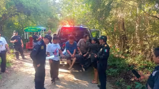 Paramédicos de la SSP valoraron al joven tras ser localizado