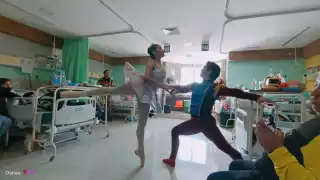 Grupos de danza de Progreso visitan las áreas pediátricas de algunos hospitales del IMSS en Mérida