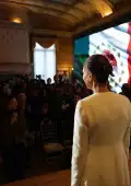 Así fue la reunión de la Presidenta mexicana con la comunidad mexicana en USA.
