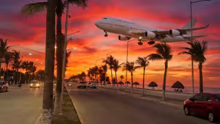 Campeche, el paraíso oculto para ver aterrizar aviones frente al mar