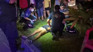 Paramédicos trasladaron a la lesionada al Hospital Bienestar