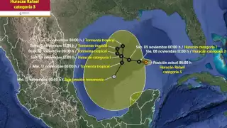 Se preven lluvias para los estados de Quintana Roo, Campeche y Yucatán
