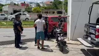Motociclista lesionado tras choque en el barrio de San José, en Campeche