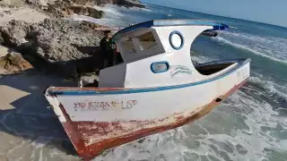 Hallan una embarcación de presuntos cubanos en Isla Mujeres