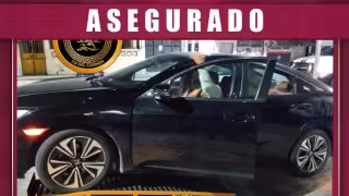 Aseguran en Ciudad del Carmen auto robado en Tabasco durante operativo nocturno