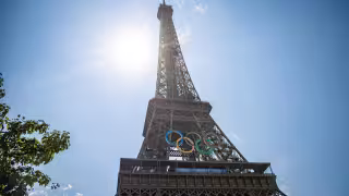 Los aros olímpicos en París