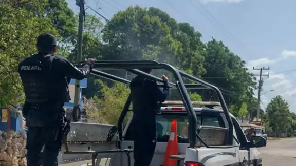 El hombre no fue localizado, ya que huyó del sitio
