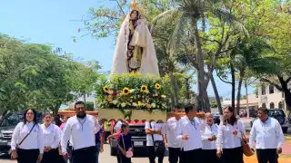 Feligresía carmelita celebra visita de imágenes patronales