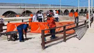 Preparan el área del Malecón de Progreso para el Carnaval 2025