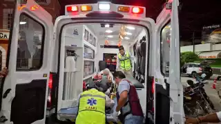 La víctima fue trasladada al hospital IMSS-Bienestar Janell Romero Aguilar para su atención médica