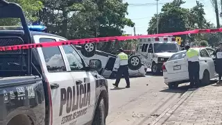 Aparatosos accidentes en Chetumal
