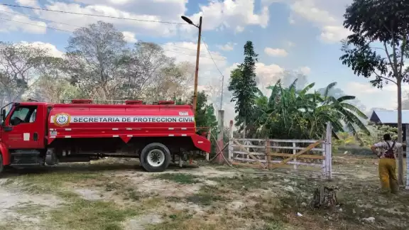 Incendio en predio baldío amenaza vivero; sin daños mayores Incendio en predio baldío amenaza vivero; sin daños mayores