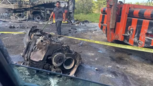 Solo nueve personas sobrevivieron al accidente carretero