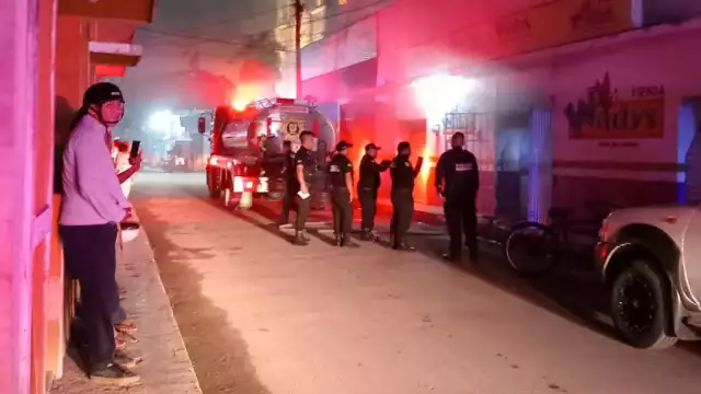 Solamente se registraron pérdidas materiales tras el incendio en Peto