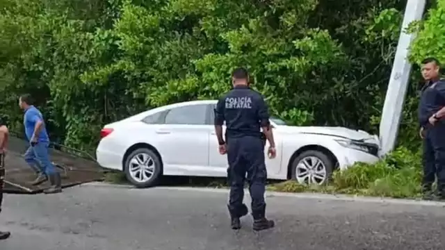 Patricio Patrón se estrelló contra un poste de luz