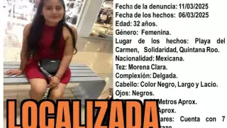 Localizan con vida a mujer embarazada reportada como desaparecida en Playa del Carmen
