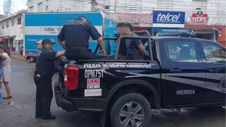 ¡Escándalo en el Centro de Mérida! Presunta infidelidad acaba con intervención de la policía