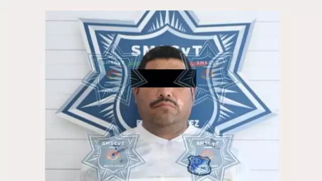 El detenido fue identificado como Juan Manuel “N”, comandante de la Policía Municipal