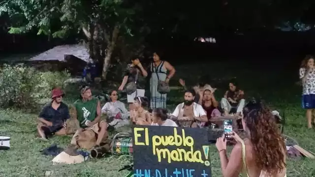 Sociedad civil se manifiesta en contra de obra de la Sedena en Bacalar