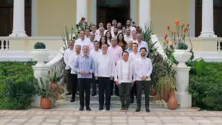 Joaquín Díaz Mena tuvo un encuentro privado con Marcelo Ebrard.