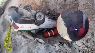 Se informó que el conductor no sufrió heridas de gravedad, solo unos golpes