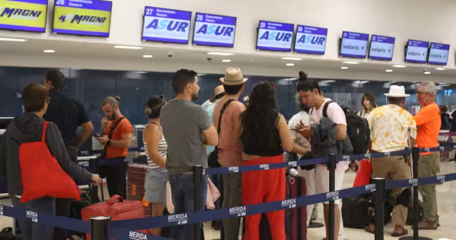 El número de pasajeros se mantiene en el aeropuerto de Mérida