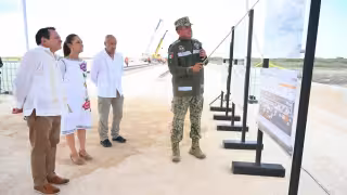 Claudia Sheinbaum supervisa avances del Tren Maya y puerto de Progreso en Yucatán