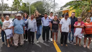 Mejoran la movilidad y seguridad vial en San Ignacio Tesip en Mérida con la rehabilitación de calles