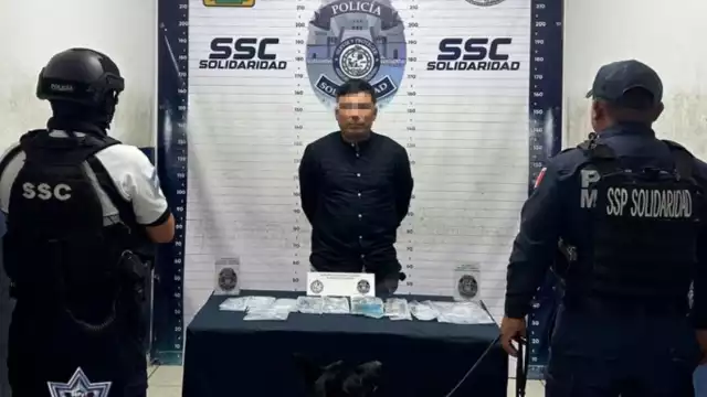 Individuo fue confiscado de múltiples dosis de posibles narcóticos.