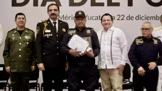 Se entregaron reconocimientos a elementos de la SSP Yucatán